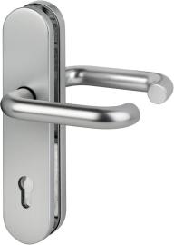 Drücker-Garnitur, SI-DRG Logo 8753/9203, LS ov.,12mm,ES1/PZ 92/10,ER,TS 65-75 Produktbild