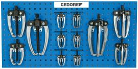 GEDORE 1.18/1.19 Abzieher-Satz auf Lochwand 12-teilig Produktbild