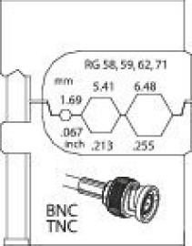 GEDORE 8140-14 Modul-Einsatz für Koax-Verbinder RG 58/59/62/71 Produktbild