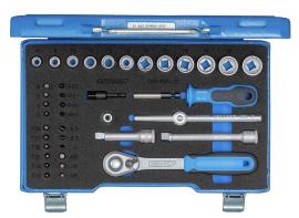 GEDORE D 30 KMU-20 Steckschlüssel-Satz 3/8" 40-teilig IN-IS-PH-PZ-TX-XZN Produktbild