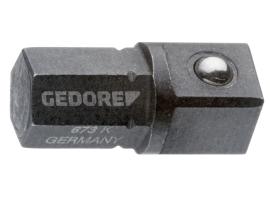 GEDORE 673 K Einsatz-Halter kurz 1/4" 6-kant - 1/4" 4-kant Produktbild