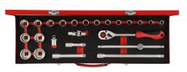 GEDORE R69004024 Steckschlüssel-Satz 1/2" 10-32mm 24-teilig Produktbild