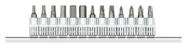 GEDORE R48008013 Schraubendrehereinsätze 1/4 +Leiste 13-teilig Produktbild