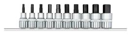 GEDORE R62558010 Schraubendrehereinsätze 1/2 +Leiste 10-teilig Produktbild