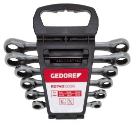 GEDORE R07405006 Doppelringratschenschlüssel-Satz SW8-19 mm 6-teilig Produktbild