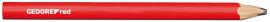 GEDORE R90950012 Handwerker-Bleistift 75mm oval rot 12 Stück Produktbild
