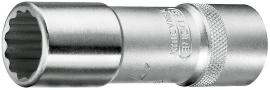 D 19 L (MM) Steckschlüsseleinsatz 1/2" 12-kant UD-Profil, lang Produktbild