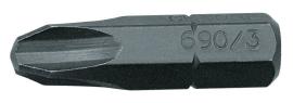GEDORE 690 3 S-010 Schraubendreherbit 1/4", Vorteilspack 10-teilig, Kreuzschlitz PH 3 Produktbild