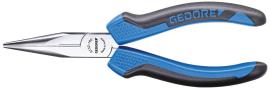 GEDORE 8132 Flachrundzange mit Schneide, gezahnt, gerade Form Produktbild