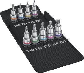 WERA Schraubendrehereins-atz-Garnitur Zyklop 1/2" Haltefunktion TX T20-60 9-teilig Produktbild