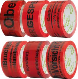 Warn-Klebeband 50mm x 66m-Bruchgefahr- Produktbild