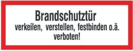 SAFETYMARKING Hinweisschild Brandschutztür verkeilen Folie 297x105mm Produktbild