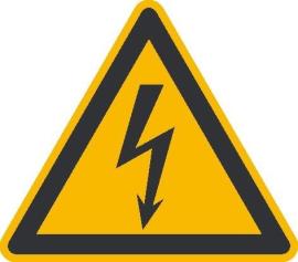 Warnschild, Warnung vor elektrischer Spannung Produktbild