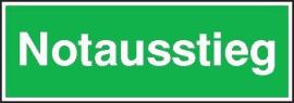Rettungsschild, Notausstieg Produktbild