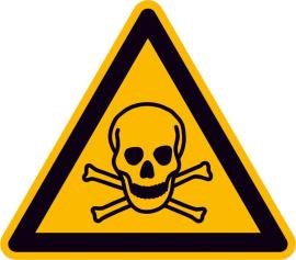Warnschild, Warnung vor giftigen Stoffen Produktbild