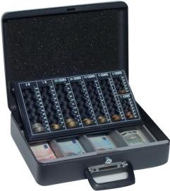 Geldkassette schwarz Euroeinteilung 370x290x110mm Produktbild