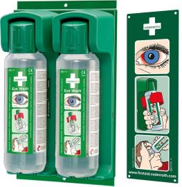 Wandhalter für 2x500 ml Augenspülflasche Produktbild