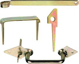 Stalltürklinkengrt. Nr. 180 m.Haken hell verz. Produktbild