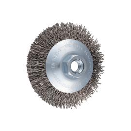 Kegelbürste ungezopft KBU Ø 100x10mm M14 Edelstahl-Litzen-Draht-Ø 0,30 mm Winkelschleifer Produktbild