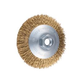 Kegelbürste ungezopft KBU Ø 100x10mm M14 vermessingter Stahl-Litzen-Draht-Ø 0,20 mm Winkelschleifer Produktbild