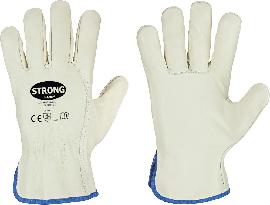 FahrerHandschuh Driver,Rindnappa,Größe 10,grün/beige Produktbild