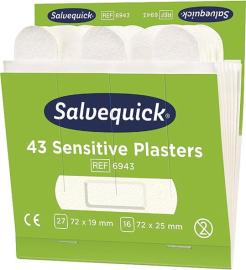 SALVEQUICK Pflasterstrips Salvequick Refill 6943 Vliesstoff 43 Stück Produktbild