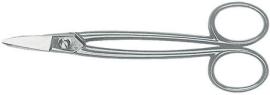 Erdi Goldschmiedeschere gebogen vernickelt mit Griffaugen 175mm Erdi Produktbild