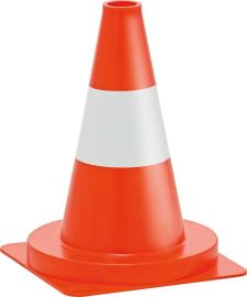 Verkehrsleitkegel, orange/weiß Produktbild