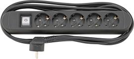 FORTIS Steckdosenleiste 5-fach 3m H05VV-F3G1,5 mit Magnet Produktbild