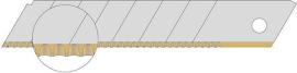 LUTZ BLADES Wellenschliffklinge TiN 18mm 10 Stück 1 Pack Produktbild