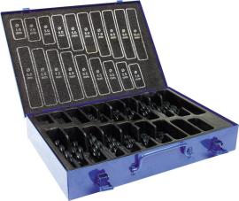 Spiralbohrer-Satz (18-teilig), HSS, Typ N, DIN 338, rollgewalzt Produktbild