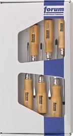 Schraubendreher-Satz Holz6tlg. Schlitz/PH FORUM Produktbild