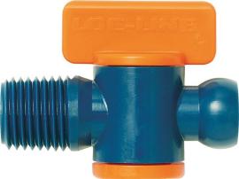 Abstellhahn 2-teilig für Kühlmittelschlauch 1/4" NPT-Außengewinde LOC-LINE Produktbild