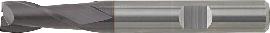 Vollhartmetall-Schaftfräser – lang, Schaft HB, UF, Typ N, DIN 6527, Oberfläche TiAIN-beschichtet, mit Zentrumschnitt, FORUM Produktbild