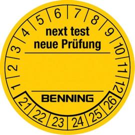 Prüfplakette Benning Produktbild