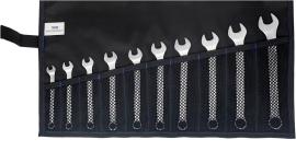 FORUM Ringmaulschlüsselsatz gerade 8-19mm 10-teilig in Rolltasche Produktbild
