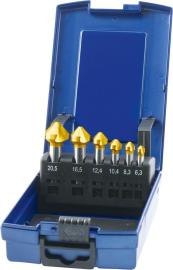 FORUM Kegel- und Entgratsenker-Satz 90°, HSS, DIN 335-C, Oberfläche TiN-beschichtet Produktbild