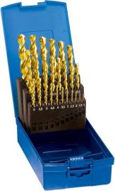 Spiralbohrer-Satz in Kunststoffkassette, HSS Co5, Typ Ti, DIN 338, Oberfläche TiN, FORUM Produktbild