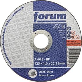 Trennscheibe Stahl 125 x 1,0 mm, T41 gerade FORUM Produktbild