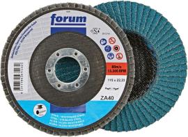 FORUM Fächerschleifscheibe, Zirkonkorund, 12° gewölbt Produktbild
