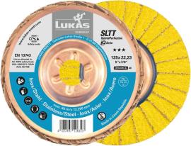 Fächerschleifscheibe SLTTHybridPerfection 125mm Ceramic4x Korn 40 Lukas-Erzett Produktbild