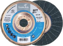 Fächerschleifscheibe SLTTStahl 125mm ZK 60 Lukas-Erzett Produktbild