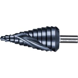 PFERD TOOLS Stufenbohrer HSS 12 Bohrstufen Ø 6-37 mm 3-Flächenschaft-Ø 10mm HICOAT beschichtet Produktbild