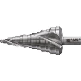 PFERD TOOLS Stufenbohrer HSS 13 Bohrstufen Ø 7-40,5 mm 3-Flächenschaft-Ø 12 mm, abgestimmt auf die gängigen Durchmesser von Kabelrohrverschraubungen Produktbild
