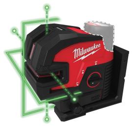 Milwaukee Kreuzlinienlaser M12 CLL4P-0C ohne Akku ohne Ladegerät Koffer Produktbild