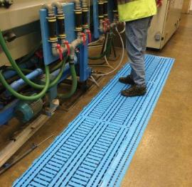Fußbodenrost Work Deck, blau Produktbild