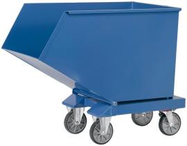 Muldenkipper 800l B1105xT1458xH1099 mm RAL 5007 Tragkraft 800kg Produktbild