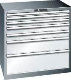 Schubladenschrank mit 7 Schubladen (1x50, 2x75, 2x100, 1x200, 1x300 mm) Produktbild
