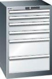 Schubladenschrank mit 6 Schubladen, stationär (Tiefe 572 mm) Produktbild