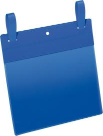 Dokumententasche B210xH148 mm A5 quer blau mit Lasche VE 50 Stück Produktbild
